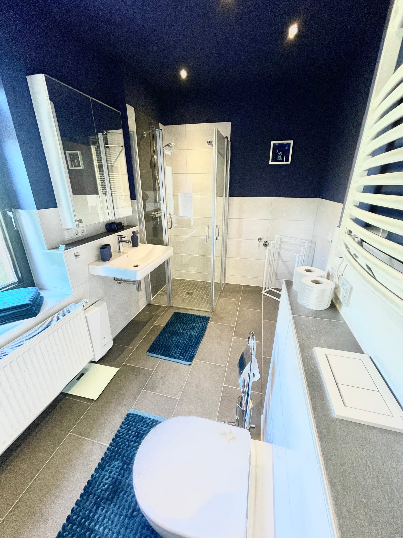 Bad, mit Badewanne – Design-Apartment in der Sternkopf-Engel-Villa (Bild 2 von 4)