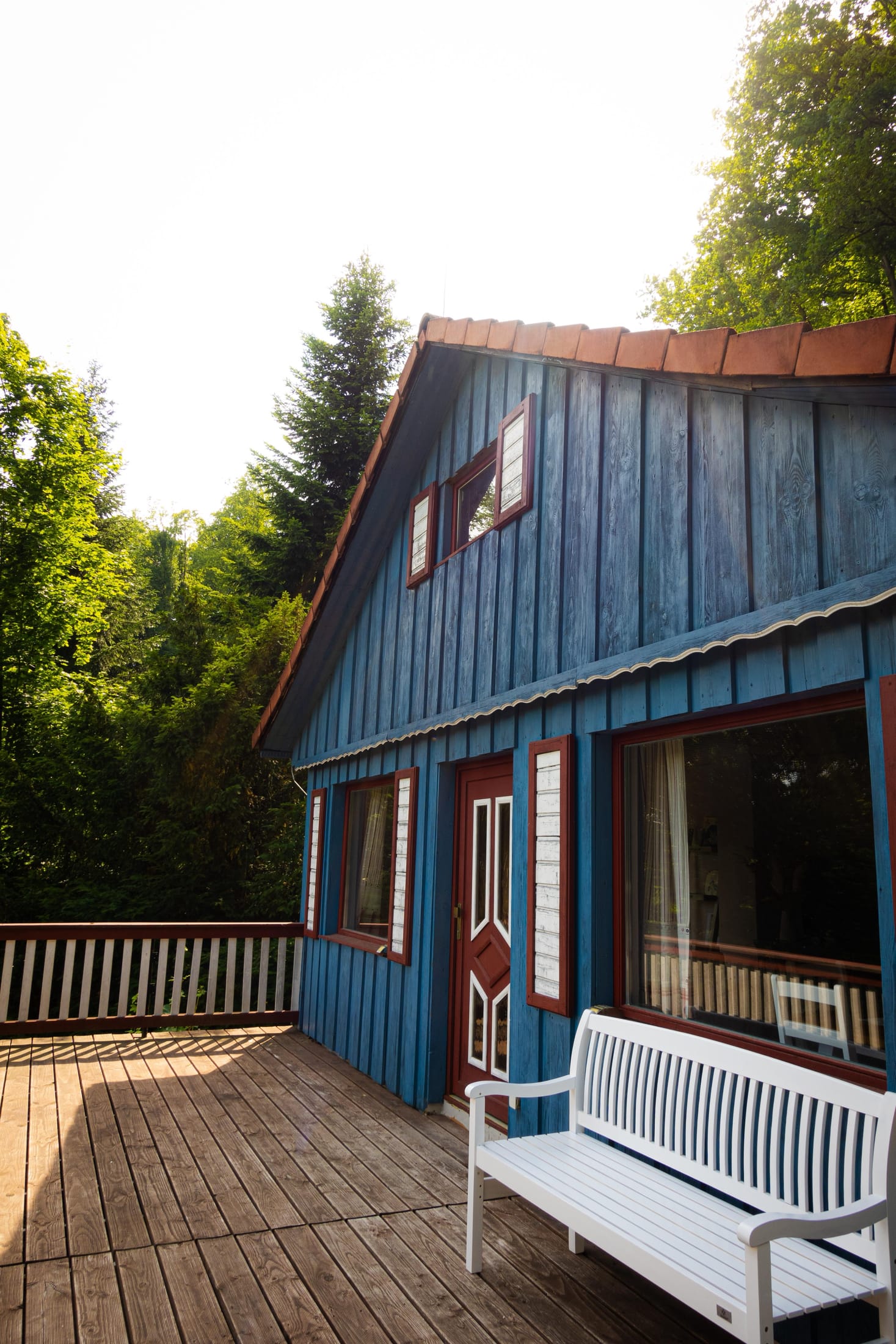Terrasse, mit Talblick – Waldhaus im Erzgebirge (Bild 3 von 4)